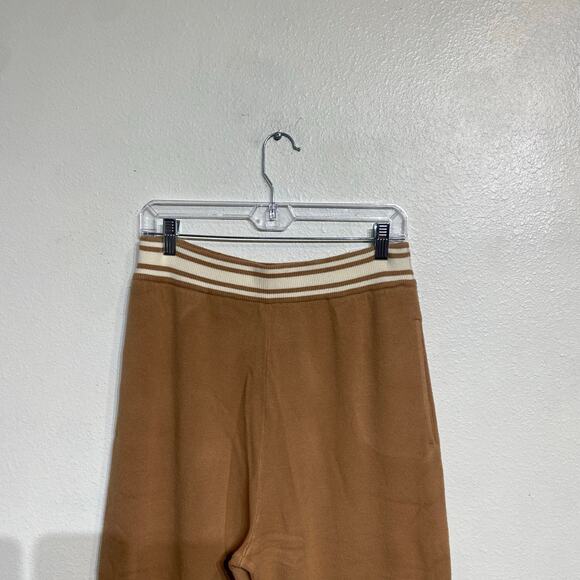 Victoria's Secret Pink Camel Varsity Knit Jogger Pants Sz M NWT - Picture 8 of 13